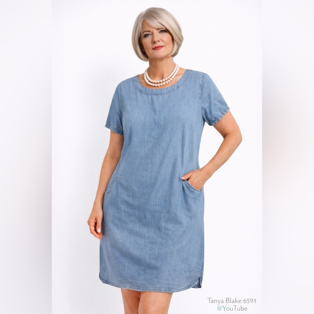 Classic Blue Denim Dress